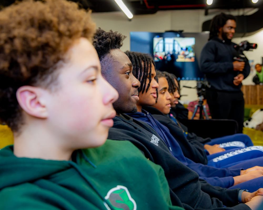 Young people listening