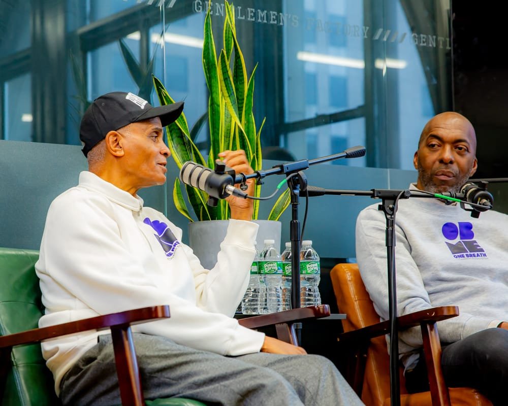 John Salley speaking on stage