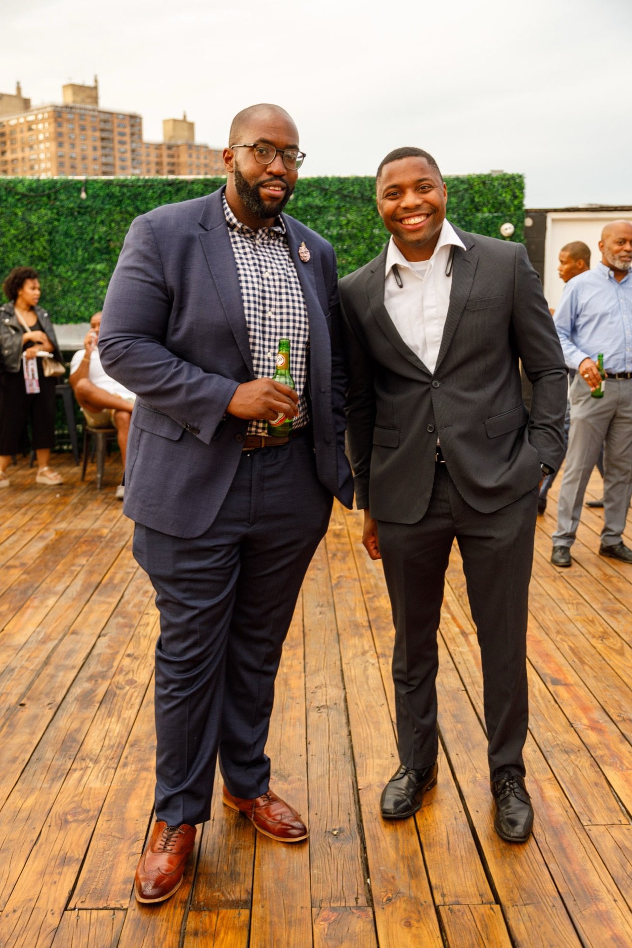 Gentlemen's Factory members on a rooftop